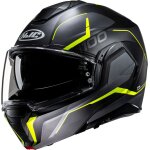 Hjc i100 lorix casque, noir - gris - jaune, taille m pour hommes