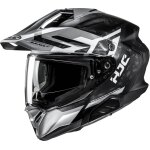 Hjc rpha 60 dakar casque d'enduro, noir - blanc - argent, taille l pour hommes