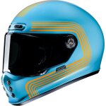 Hjc v10 foni casque, bleu - orange, taille m pour hommes
