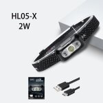 Hl05 - x noir - supfire led lampe frontale usb lampe de poche linterna led edc phare lampe frontale hl05 ...