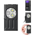 Hljhj - lampe de poche edc, lampe torche rechargeable, dure jusqu'à 80 heures, magnétique, etanche ipx6, ... Hljhj - lampe de poche edc, lampe torche rechargeable, dure jusqu'à 80 heures, magnétique, etanche ipx6, ...