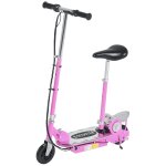 Homcom trottinette electrique 120 w pliable pour enfant de 7 a 12 ans hauteur guidon et selle r�glable ...