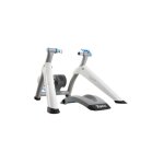 Home trainer interactif tacx flow smart avec frein electrique blanc et gris