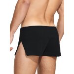 Hommes 3 pouces large fourche ct casual shorts coton pour l'exercice a la maison fitness