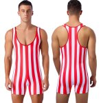 Hommes rayé lutte singlet coupe basse sans manches boxer shorts body gymnastique athlétique justaucorps ... Hommes rayé lutte singlet coupe basse sans manches boxer shorts body gymnastique athlétique justaucorps ...