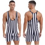 Hommes rayé lutte singlet coupe basse sans manches boxer shorts body gymnastique athlétique justaucorps ... Hommes rayé lutte singlet coupe basse sans manches boxer shorts body gymnastique athlétique justaucorps ...