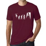 Homme tee - shirt evolution de l'escalade - climbing evolution - t - shirt graphique eco - responsable ...