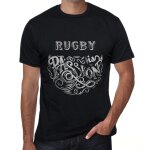 Homme tee - shirt le rugby est une passion - rugby is passion - t - shirt graphique eco - responsable ...