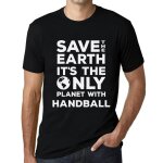 Homme tee - shirt sauvez la terre c'est la seule plante o il y a du handball - save the earth it?s ...