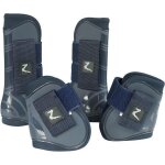 Horze ensemble complet de guetres pour chevaux. taille full. bleu fonc
