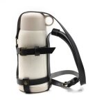 Housse de bouteille d'eau portable en cuir pu, 1pc, sac isol, tasse a caf, pochette, verre sous vide, ...
