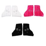 Housses de chaussures en velours de haute qualit, 2 pices, protection pour le patinage artistique