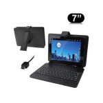 Housse clavier tablette tactile 7 pouces universelle mini usb noir