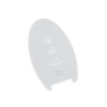 Housse de cl� en silicone pour nissan qashqai juke altima cube micra 2016 blanc