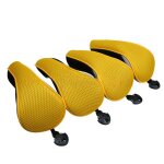 Housse de club de golf en bois d'rable couverture en tissu de filet hybridcover quatre pices couleurs ...