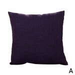 Housse de coussin en lin double face, style nordique, minimaliste, couleur pche, canap simple face, ...