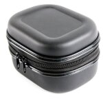 Housse de moulinet de pche portable, sac organisateur de matriel, sac a main noir