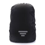 Housse de pluie pour sac a dos avec bande rflchissante le noir