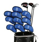 Housse de protection pour club de golf en fer couleur bleu bouteille housse de t�te de ballon nouvelle ...