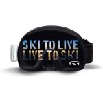 Housse de protection pour lunettes de ski en microfibre (taille unique). [b1051]