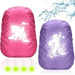 Housse de protection contre la pluie pour enfant, housse sac a dos imperm�able, housse de sac a dos r�fl�chiss ...