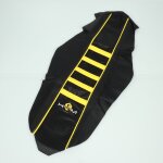 Housse de selle krm pour moto sherco 50 se - r apr�s 2013 noir / jaune neuf
