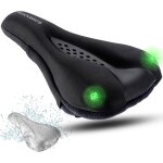 Housse de selle de vlo avec feux arrires, coussin de selle vlo vtt confortable, housse de sige de ...