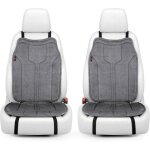 Housses de si�ge auto premium nubo, 2 protections de si�ge anthracite de haute qualit�, housses pour ...