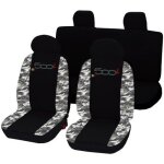 Housse de sige deux colors pour fiat 500l avec logo cam. clair noir