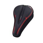 Housse de selle de v�lo en mousse a m�moire de forme rouge