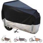 Housse v�lo cargo imperm�able oxford 420d, r�sistante uv, anti - d�chirure 285x65x115 cm.