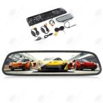 Htbe� 4. 3 pouces r�troviseur sans fil vision nocturne cam�ra de recul voiture image de recul cam�ra ...