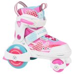 Hudora - patin a roulette enfant rose pointure 30 - 33