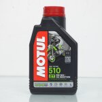 Huile 510 technosynthese motul pour moteur 2t graissage separ� ou m�lange 1litre