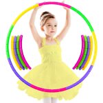 Hula hoop pour enfants amovible, 8 sections hula hoop fitness, hula hoops pour l'exercice, hula hoop ...