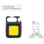 Hutp - mini porte - cls cob super lumineux, lampe de chargement, lumires de camping avec aimant, 4 ...