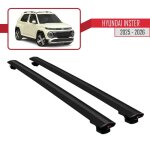 Compatible avec hyundai inster 2025 - 2026 basic barres de toit railing porte - bagages de voiture noir ...