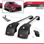 Compatible avec hyundai kona (sx2) 2023 - 2026 ace - 2 mod�le barres de toit railing porte - bagages ...
