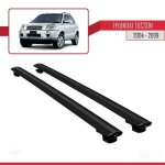 Barres de toit - hyundai - tucson - basic mod�le - noir - aluminium - charge < 300kg