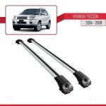 Compatible avec hyundai tucson (jm) 2004 - 2009 ace - 1 barres de toit railing porte - bagages de voiture ...