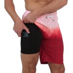 Iawan - homme short de bain 2 en 1 a séchage rapide long short de bain avec doublure de compression surf ... Iawan - homme short de bain 2 en 1 a séchage rapide long short de bain avec doublure de compression surf ...