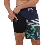 Iawan - homme short de bain 2 en 1 a séchage rapide long short de bain avec doublure de compression surf ... Iawan - homme short de bain 2 en 1 a séchage rapide long short de bain avec doublure de compression surf ...