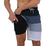 Iawan - homme short de bain 2 en 1 a séchage rapide long short de bain avec doublure de compression surf ... Iawan - homme short de bain 2 en 1 a séchage rapide long short de bain avec doublure de compression surf ...