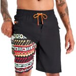 Iawan - maillot short de bain homme piscine séchage rapide surf l'été hawaïen short de plage imprimé Iawan - maillot short de bain homme piscine séchage rapide surf l'été hawaïen short de plage imprimé