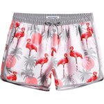 Iawan - short de bain homme vintage - maillot de bain homme bermuda schage rapide doublure confortable ...