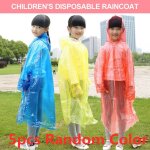 Imperm�able jetable pour enfants, 5 pi�ces, poncho epais et transparent, ultral�ger, pour hommes et femmes, ...