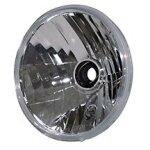 Insert de phare shin yo h4, r�flecteur prismatique sym�trique avec verre clair, 7 in.