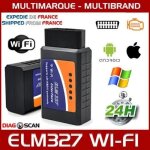 Interface / valise de diagnostic elm327 obd2 wifi - multimarques - diagnostique auto - lecteur codes ...