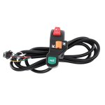 Interrupteur 3 en 1 pour guidon de vlo et scooter electrique, clignotant, klaxon, bouton marche / arrt, ...