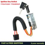 Interrupteur cylindrique d'allumage avec 2 cl�s, pour renault clio 7701471220  7701469419 megane scenic ...